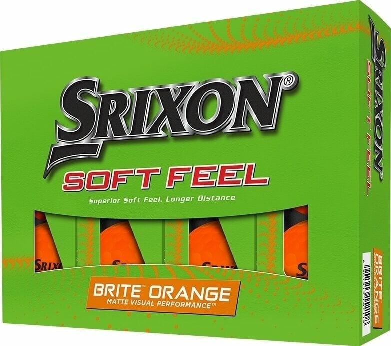 Srixon Soft Feel Brite 13 Golf Balls Brite Orange Srixon