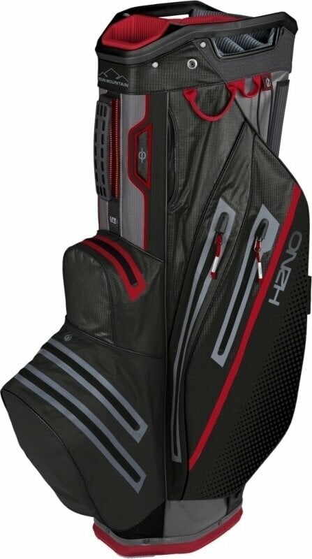 Sun Mountain H2NO Cart Bag 2023 Nickel/Black/Red Cart Bag Sun Mountain