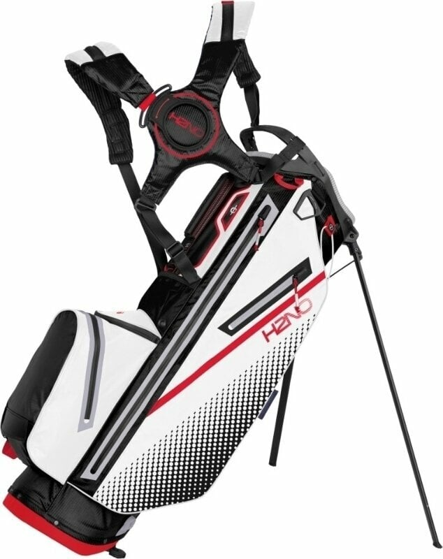 Sun Mountain H2NO Stand Bag 2023 Black/White/Red Stand Bag Sun Mountain