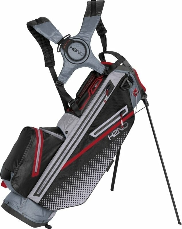 Sun Mountain H2NO Stand Bag 2023 Nickel/Cadet/Black/Red Stand Bag Sun Mountain