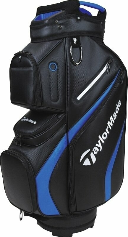 TaylorMade Deluxe Cart Bag Black/Blue Cart Bag TaylorMade