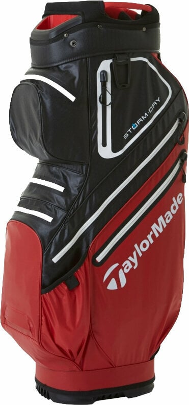 TaylorMade Storm Dry Cart Bag Red/Black Cart Bag TaylorMade