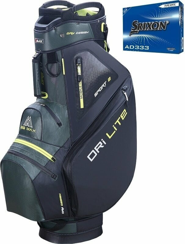 Big Max Dri Lite Sport 2 SET Forest Green/Black/Lime Cart Bag Big Max