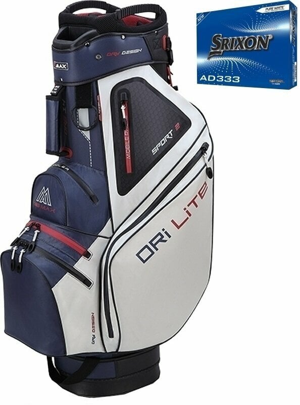 Big Max Dri Lite Sport 2 SET Navy/Silver Cart Bag Big Max