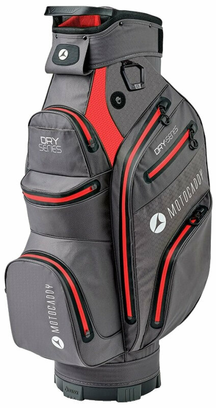 Motocaddy Dry Series 2022 Charcoal/Red Cart Bag Motocaddy