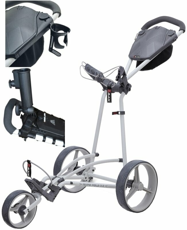 Big Max Autofold X2 SET Grey/Charcoal Manuální golfové vozíky Big Max