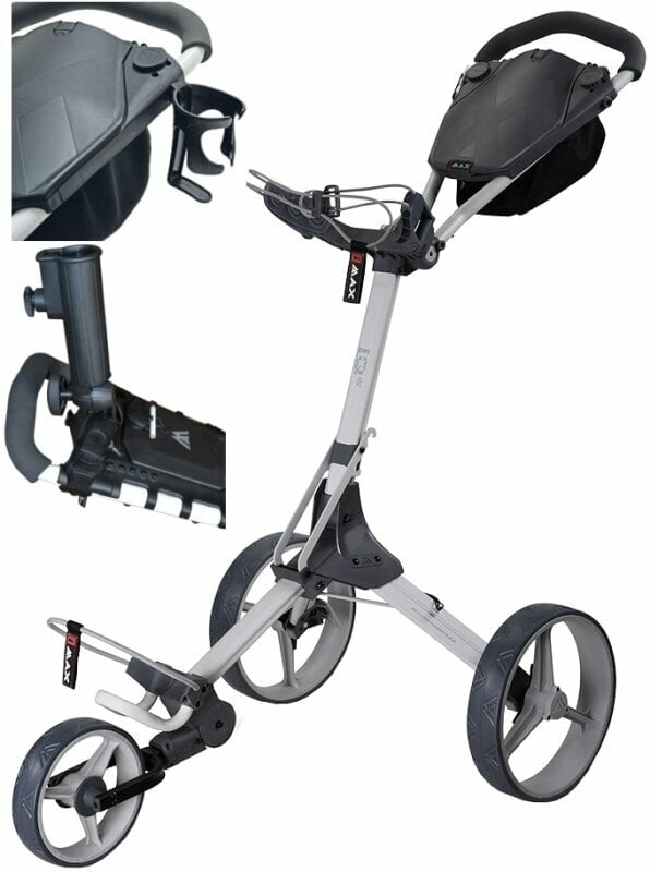 Big Max IQ² SET Grey/Charcoal Manuální golfové vozíky Big Max