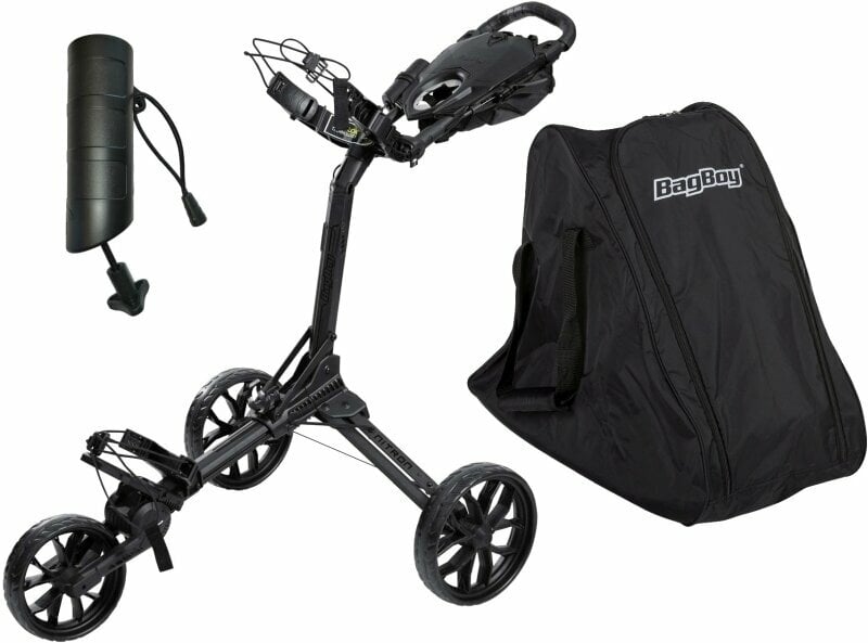 BagBoy Nitron SET Black/Black Manuální golfové vozíky BagBoy