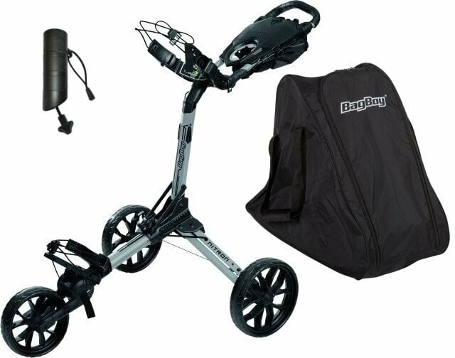 BagBoy Nitron SET Silver/Black Manuální golfové vozíky BagBoy