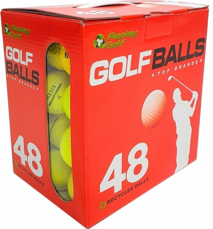 Replay Golf Mix Brands Lake Balls 48 Pack Yellow Replay Golf