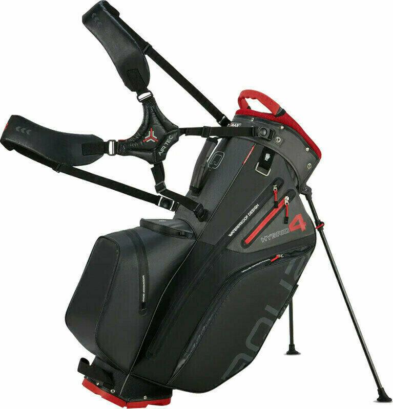 Big Max Aqua Hybrid 4 Black/Charcoal/Red Stand Bag Big Max