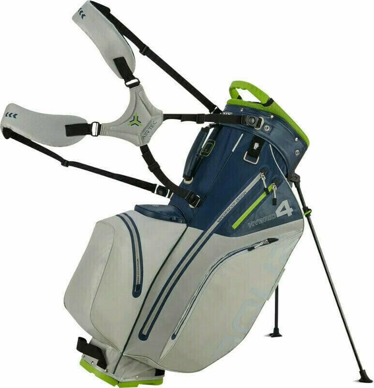 Big Max Aqua Hybrid 4 Navy/Grey/Lime Stand Bag Big Max