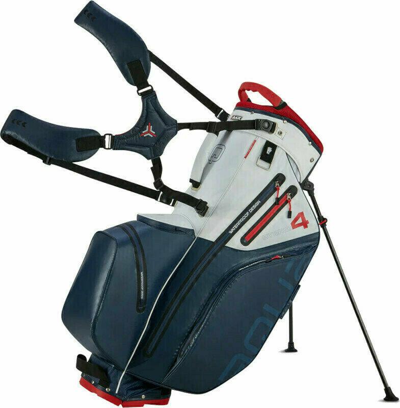 Big Max Aqua Hybrid 4 Navy/White/Red Stand Bag Big Max