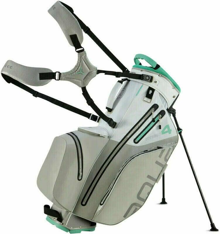 Big Max Aqua Hybrid 4 White/Grey/Mint Stand Bag Big Max