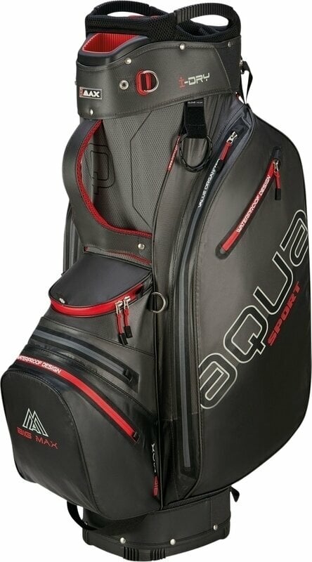 Big Max Aqua Sport 4 Charcoal/Black/Red Cart Bag Big Max