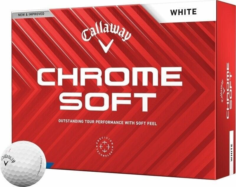 Callaway Chrome Soft 2024 White Golf Balls Basic Callaway