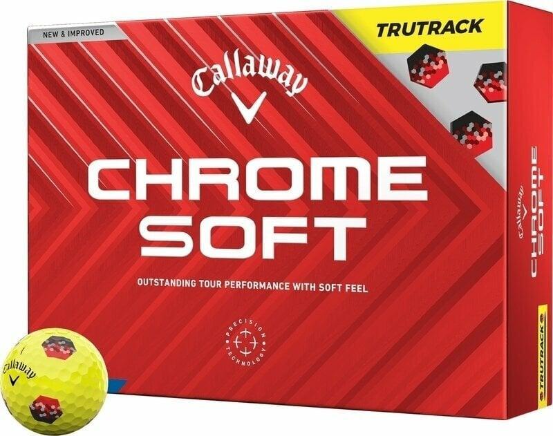 Callaway Chrome Soft 2024 Yellow Golf Balls TruTrack Callaway