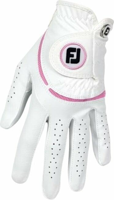 Footjoy Weathersof Womens Golf Glove Regular LH White/Pink L 2024 Footjoy