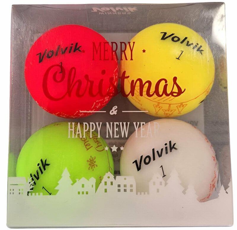 Volvik X-Mas Holiday 4 Pack Golf Balls Volvik