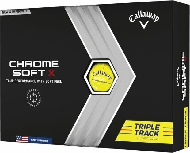 Callaway Chrome Soft X 2022 Yellow Triple Track Callaway