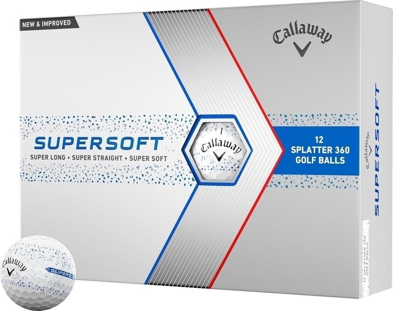 Callaway Supersoft Blue Splatter Golf Balls Callaway