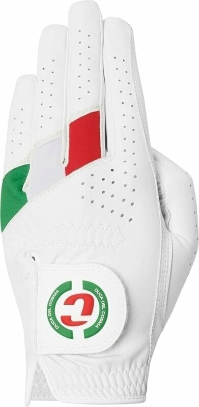 Duca Del Cosma Hybrid Pro Mens Golf Glove Left Hand White/Green/Red XL Duca Del Cosma