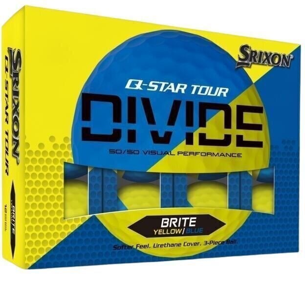 Srixon Q-Star Tour Divide 2 Golf Balls Yellow Blue Srixon