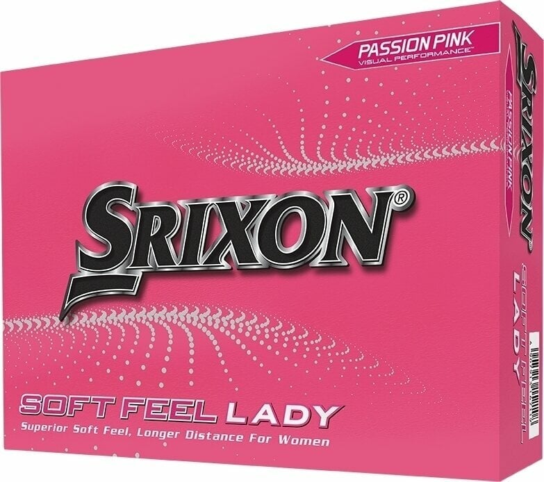 Srixon Soft Feel Lady 8 Golf Balls Passion Pink Srixon