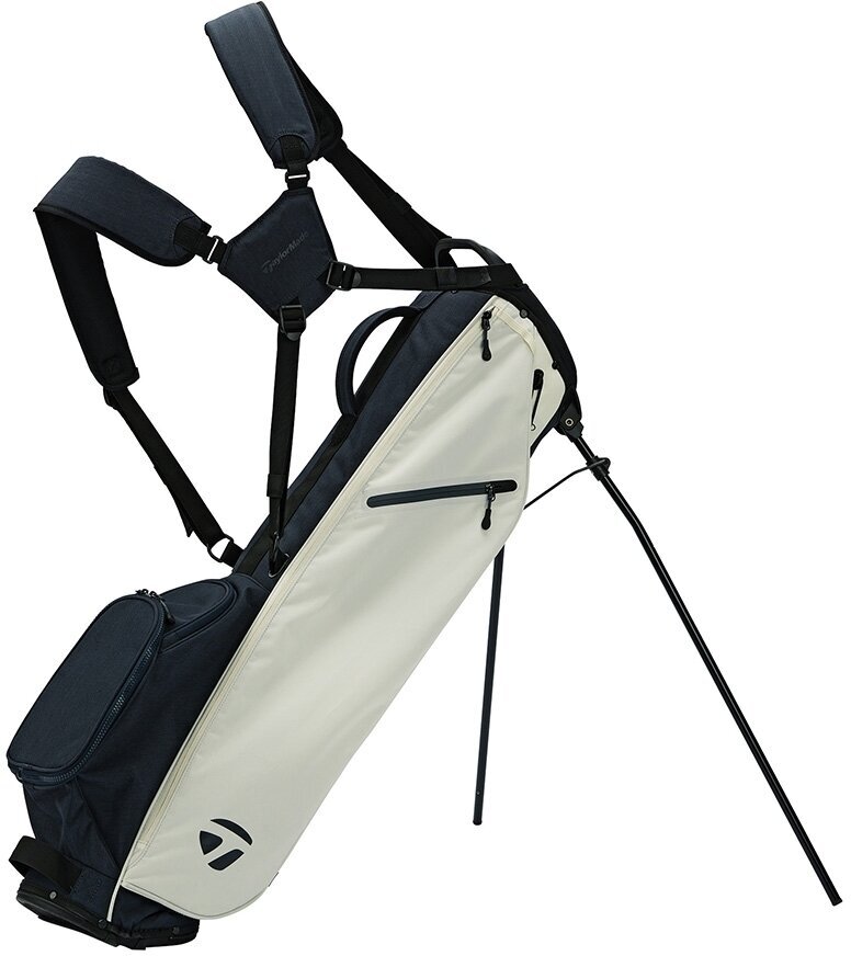 TaylorMade Flextech Carry Ivory/Dark Navy Stand Bag TaylorMade