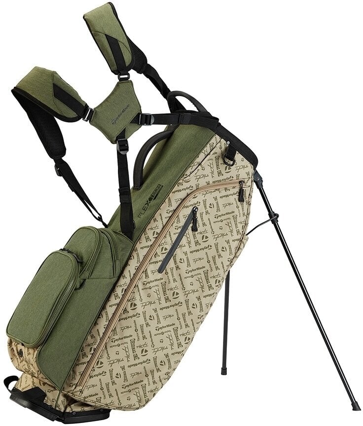 TaylorMade Flextech Crossover Sage/Tan Print Stand Bag TaylorMade