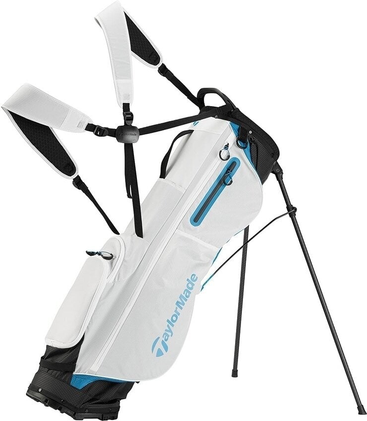 TaylorMade Flextech Superlite Ivory/Black/Blue Stand Bag TaylorMade