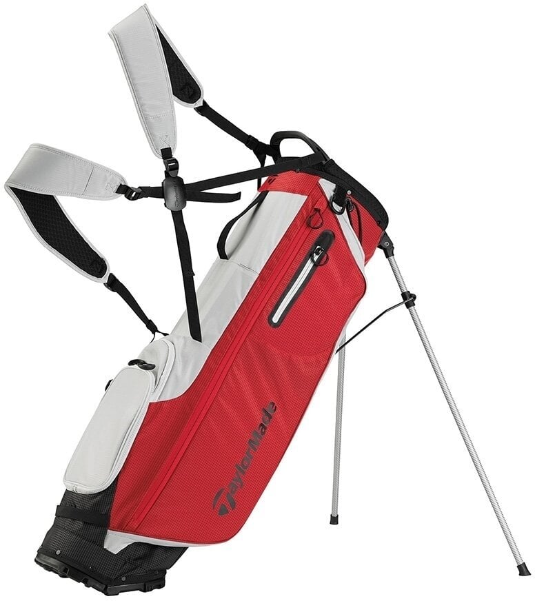 TaylorMade Flextech Superlite Silver/Red Stand Bag TaylorMade
