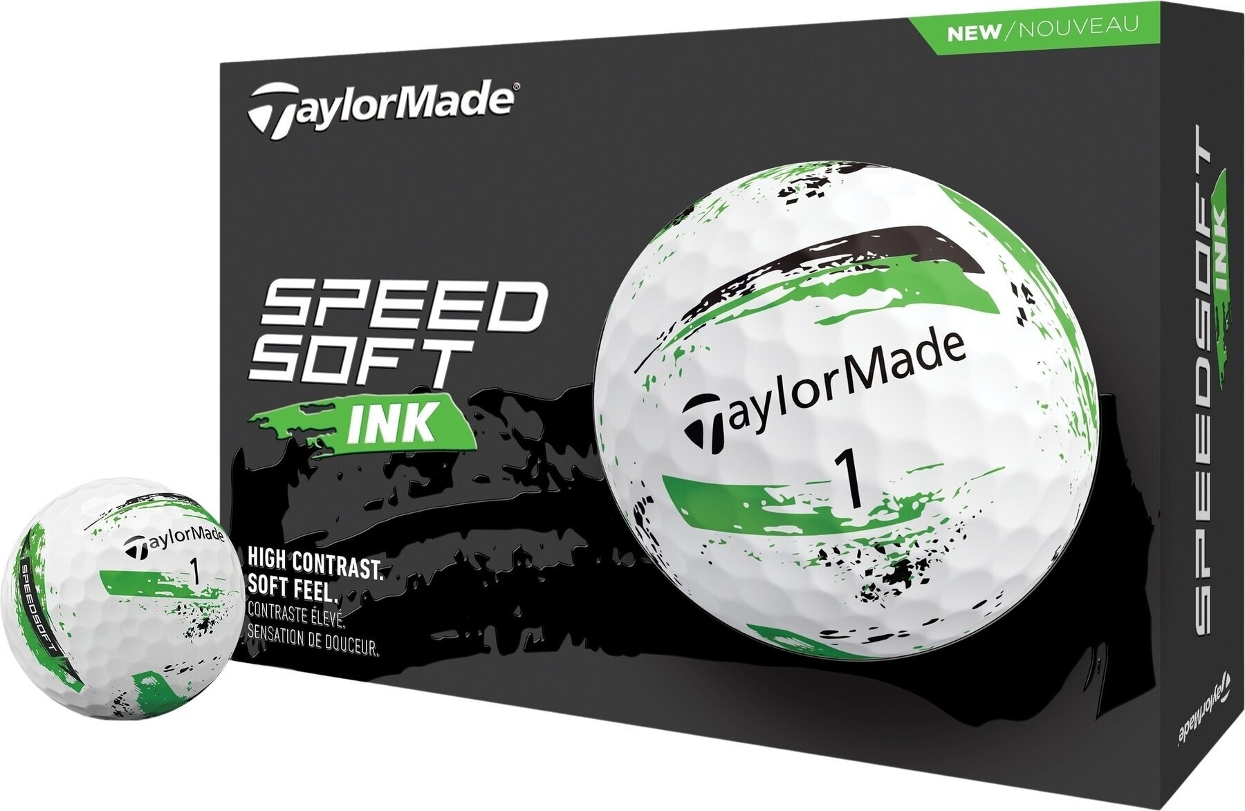 TaylorMade Speed Soft Golf Balls Ink Green TaylorMade