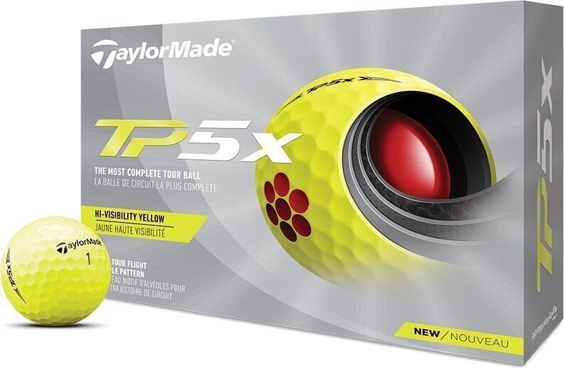 TaylorMade TP5x Golf Ball Yellow TaylorMade