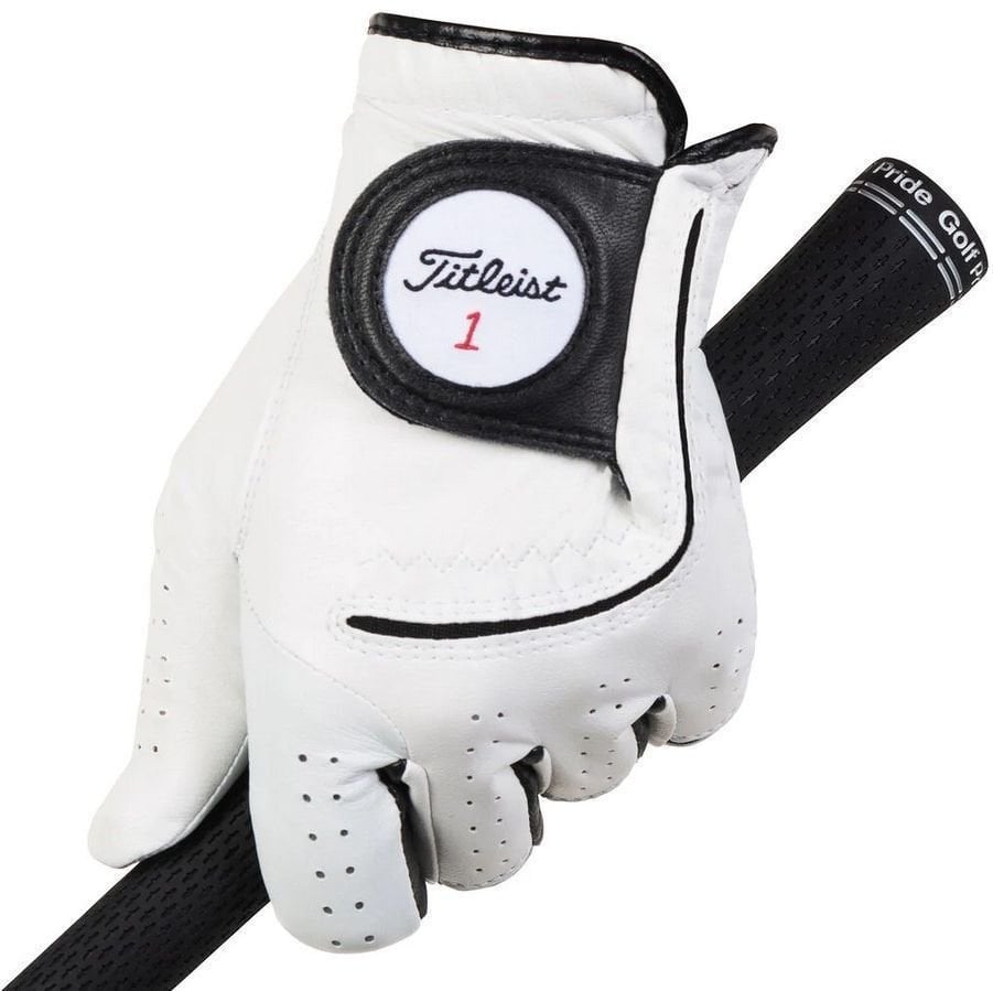 Titleist Players Flex Mens Golf Glove 2020 Left Hand for Right Handed Golfers White L Titleist