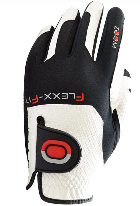 Zoom Gloves Weather Mens Golf Glove White/Black/Red RH Zoom Gloves