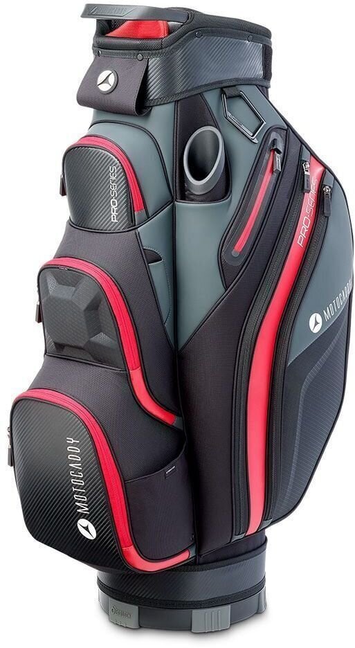 Motocaddy Pro Series 2024 Black/Red Cart Bag Motocaddy