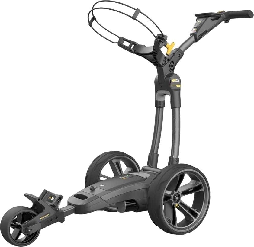 PowaKaddy CT8 GPS EBS Premium Gun Metal Metallic Elektrický golfový vozík PowaKaddy