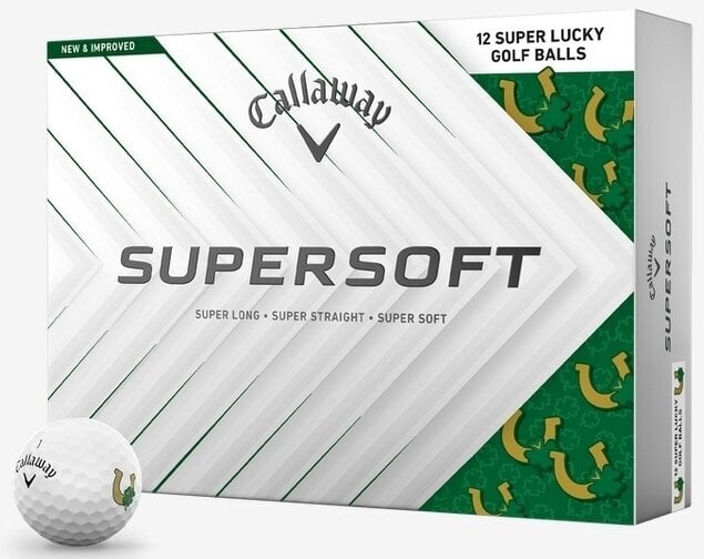 Callaway Supersoft 2025 White Lucky Golfové míčky Callaway