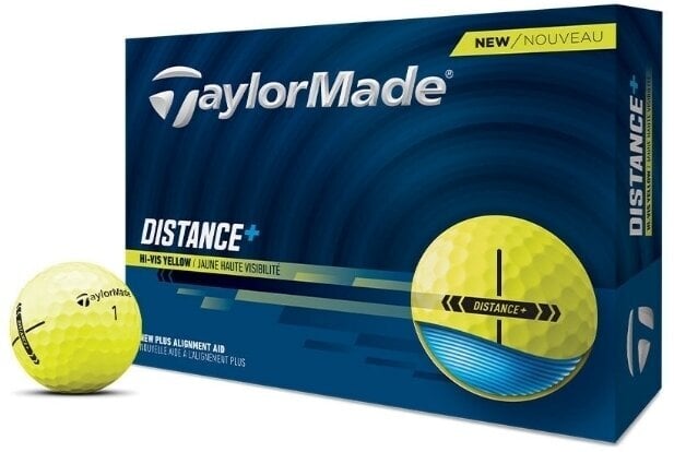 TaylorMade Distance+ Yellow Standard Golfové míčky TaylorMade