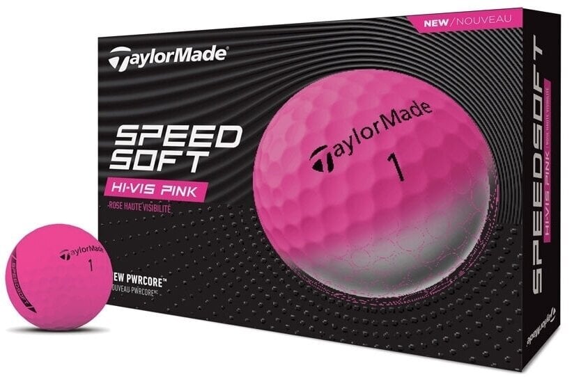 TaylorMade Speed Soft Pink Základní Golfové míčky TaylorMade
