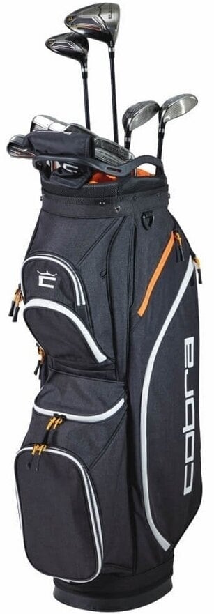 Cobra Golf Fly XL 2025 Black/Orange Levá ruka Graphite Regular Standard Golfový set Cobra Golf