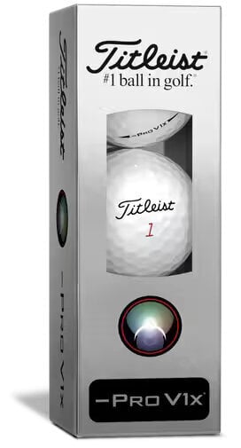 Titleist Pro V1x 2023 White Left Dash Left Dash Golfové míčky Titleist